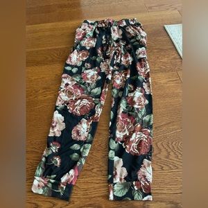 Floral joggers